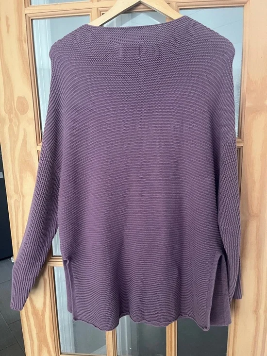 Pact 100% organic cotton sweater tunic size M lilac purple - Picture 6 of 6
